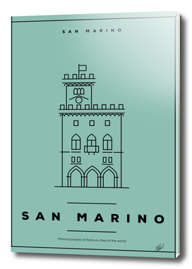 Minimal San Marino City Poster