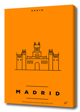 Minimal Madrid City Poster