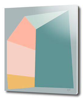 Abstract Geometric Shapes in MintPastels