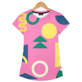 Simple Abstract Whimsy Shapes in Bright Colors
