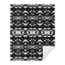 Black and White Modern Ornate Stripes Design