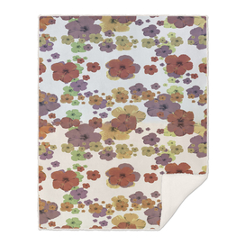 Multicolored Floral Collage Print