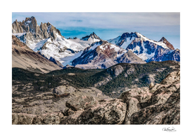 El Chalten Landcape Andes Patagonian Mountains, Agent