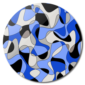 Abstract pattern - blue and white.