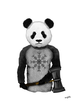 Panda Viking Warrior