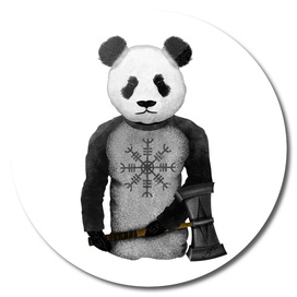 Panda Viking Warrior