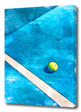 Tennis Ball On Court