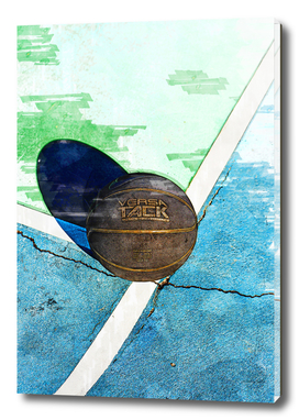 Basketball On Court Marker