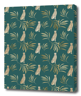 Cheetah Eucalyptus Glam Pattern #3 #tropical #decor #art