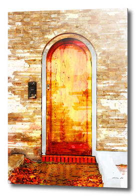 Vintage Door In Hyde Park London