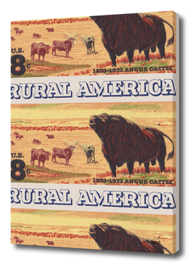 Rural America vintage US post stamp