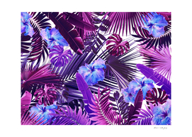 Tropical Hibiscus Flower Jungle Pattern #2 #tropical #decor