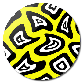 Abstract pattern - yellow, black and white.