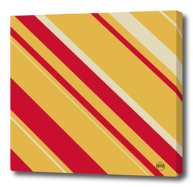 Diagonal stripes yellow and red