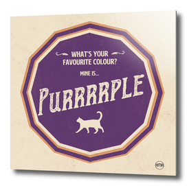 What's your favourite colour? Purrrrple