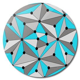 Abstract geometric pattern - blue and gray.