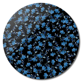 Blue Flower Pattern #1 #spring #floral #decor #art