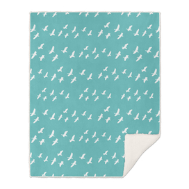 Group of Birds Flying Graphic Pattern