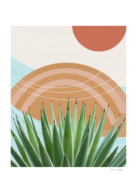 Agave in the Desert Oasis #1 #tropical #wall #art