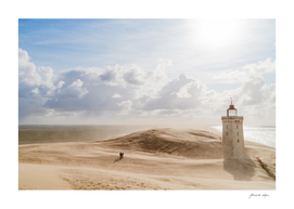 Sandstorm at the lighthouse