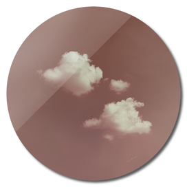 NEPHELAI SERIES Two clouds on dusty pink