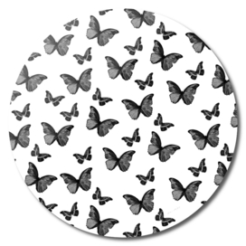 Black & White Butterfly Glam #1 #pattern #decor #art