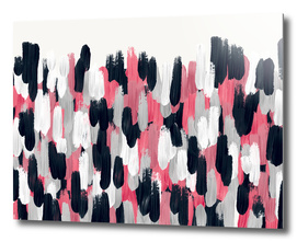 Pink, Blue, and Gray Brushstrokes