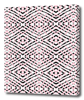 Pink and Black Geometric Stripes