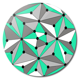 Abstract geometric pattern - gray and green.