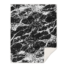 Black and White Abstract Textured Print