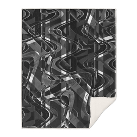 Black and White Intricate Geometric Print