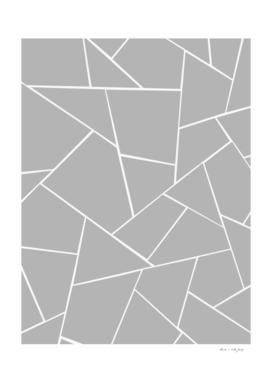 Gray White Geometric Glam #1 #geo #decor #art