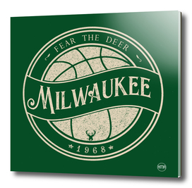 Milwaukee basketball green vintage logo