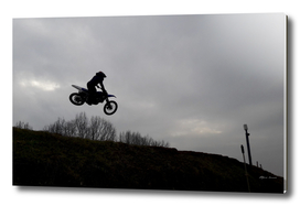 Motocross race - jumps, fun and risk