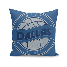 Dallas MFFL basketball royal blue vintage logo