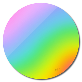 Diagonal Bright Rainbow Ombre