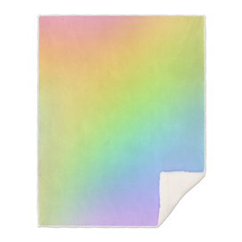 Stylish Prismatic Pastel Rainbow Ombre