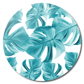 Monstera Leaves Summer Vibes Pattern #2 #tropical #decor