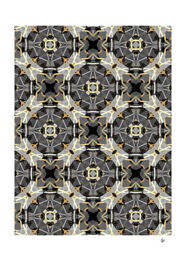 Gray and Gold Abstract III