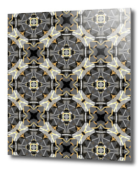 Gray and Gold Abstract III