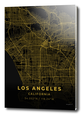 Los Angeles Gold City Map
