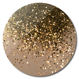 Sparkling Gold Brown Glitter Glam #1 (Faux Glitter) #shiny