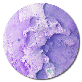 Touching Lavender Violet Watercolor Abstract #1 #painting