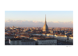 Turin skyline in spring - mole Antonelliana