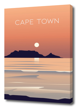 Cape Town South Africa Travel Poster