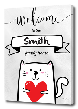 Welcome to the Smith Family Home Cat