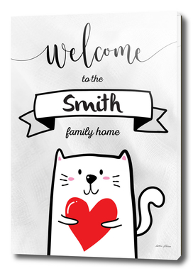 Welcome to the Smith Family Home Cat