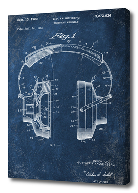 1966 headphone chalkboard patent