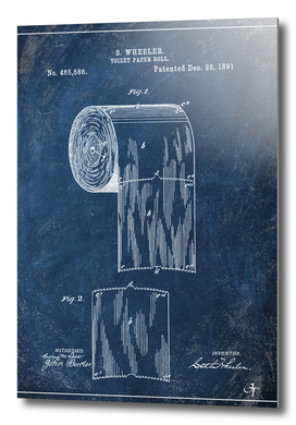 1891 toilet paper roll chalkboard patent