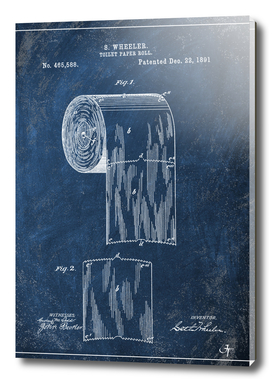 1891 toilet paper roll chalkboard patent